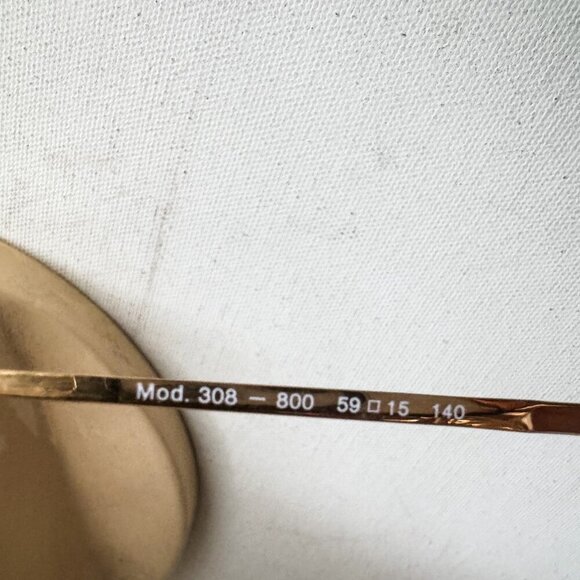 Vintage Enrico Coveri Gold Tone Cat Eye Glasses Mod 308-800 - Picture 8 of 8